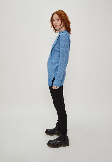 Sweater Liso Celeste iO 18120124058110-3