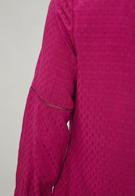 Blusa Textura Con Lazo En Cuello Burdeo Ash 14007124054112-5