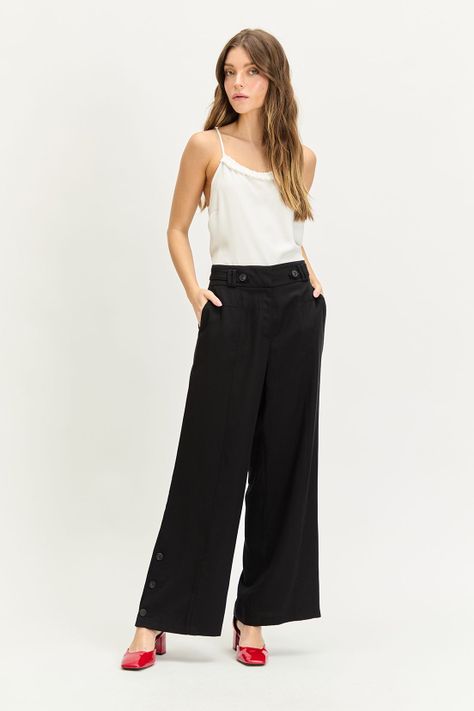Pantalon Liso Negro iO 11020224019102-0