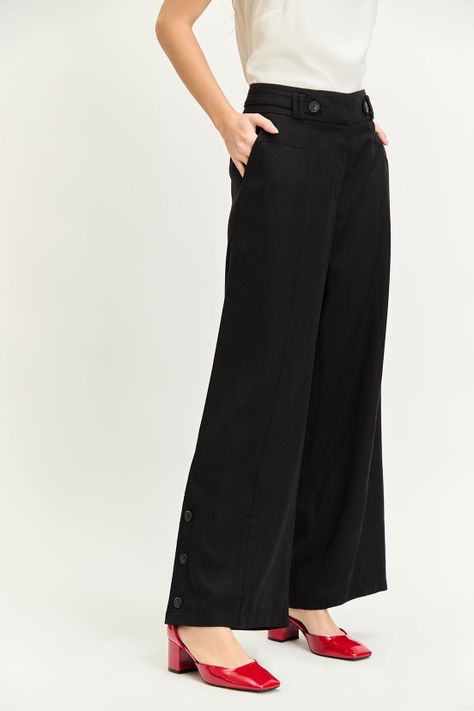 Pantalon Liso Negro iO 11020224019102-2