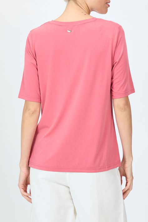 Polera Bordado Rosado Ma Griffe 14602224056123-4