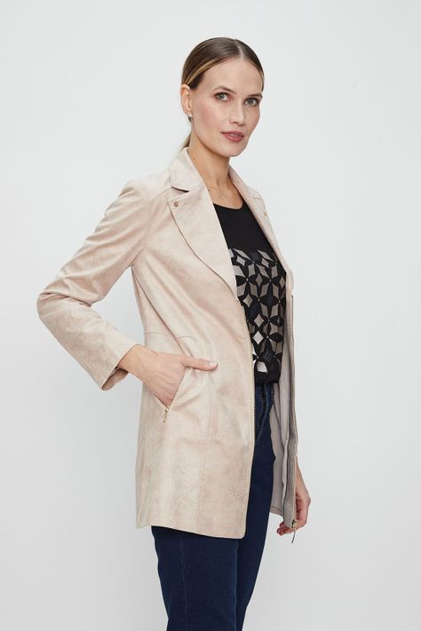 Trench Liso Beige Ma Griffe 17402224002106-3