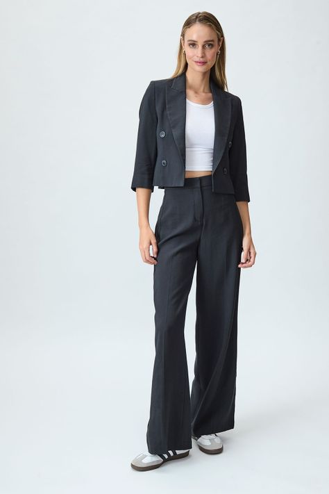 Pantalon Liso Negro iO 11020125050102-0