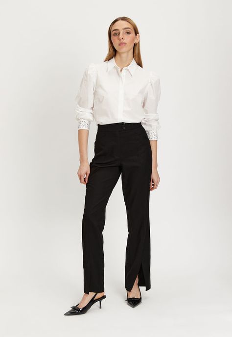 Pantalon Liso Negro iO 11020224054102-0