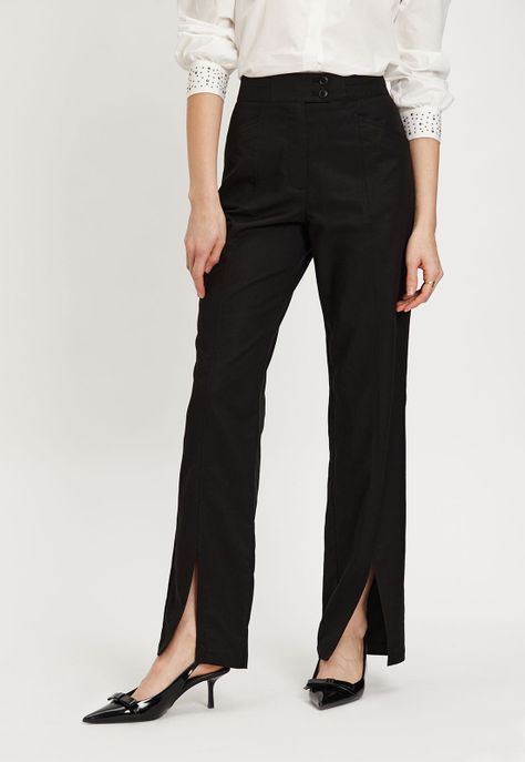 Pantalon Liso Negro iO 11020224054102-1