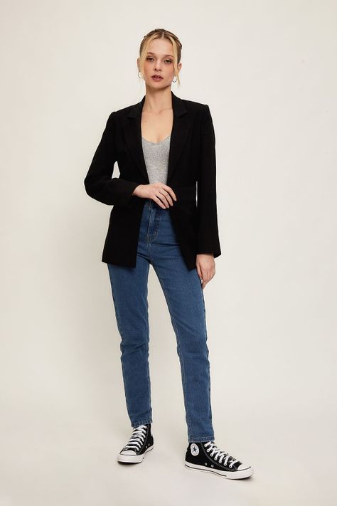 Blazer Liso Negro iO 16020224009102-1