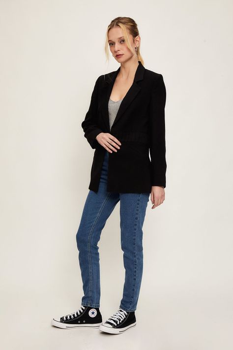 Blazer Liso Negro iO 16020224009102-3