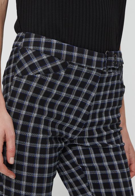 Pantalon Escoces Recto Negro Ash 11107124003102-2
