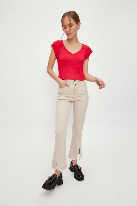 Polera Lisa coral iO 14220224064133-0
