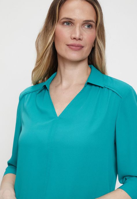 Blusa Lisa Verde Ma Griffe 14002224053217-1