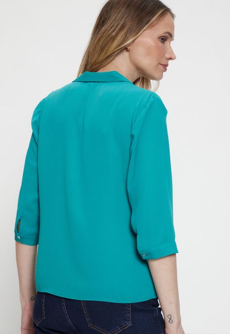 Blusa Lisa Verde Ma Griffe 14002224053217-3