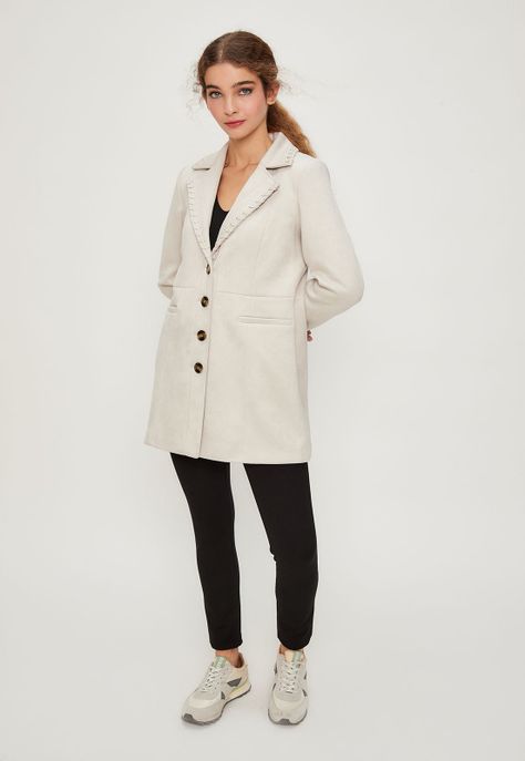 Impermeable (Trench) Liso Blanco iO 17420224002105-2