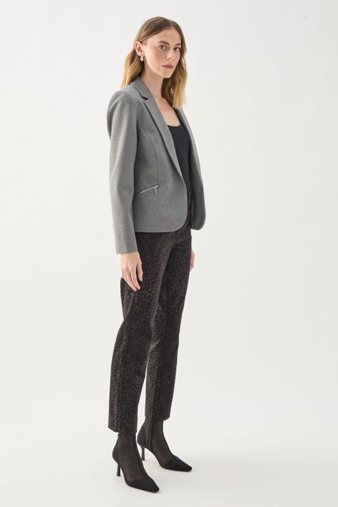 Blazer Liso Gris 16007125091113-0