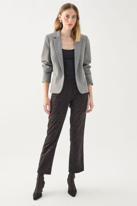Blazer Liso Gris 16007125091113-1