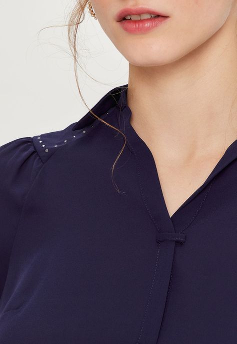 Blusa Lisa Azul iO 14020124063104-3