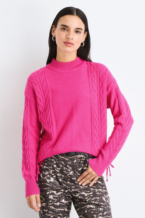 Sweater Liso Fucsia 18120125018116-0
