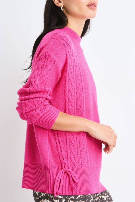 Sweater Liso Fucsia 18120125018116-1