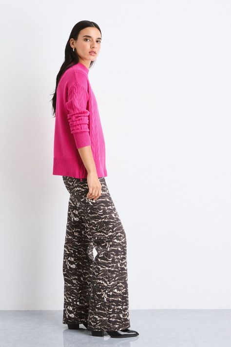 Sweater Liso Fucsia 18120125018116-2