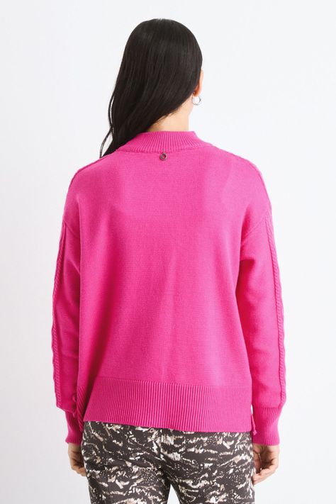Sweater Liso Fucsia 18120125018116-3