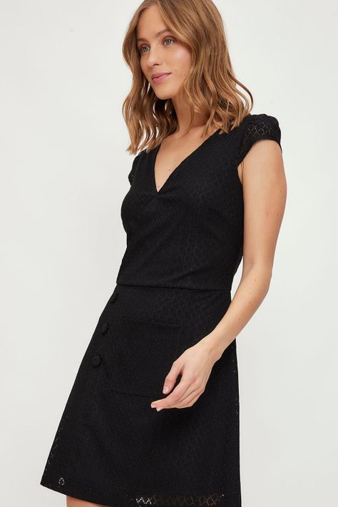 Vestido Liso Negro iO 13020224004102-2