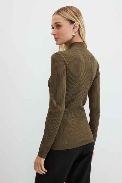 Polera Lisa Verde Oliva 18207125050107-2