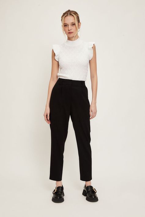 Pantalon Liso Negro iO 11020224006102-0