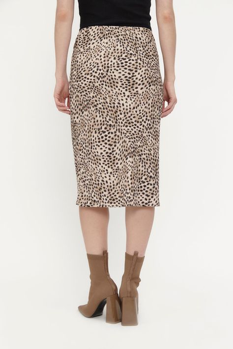 Falda Animal Print Negro Ash 12407224050102-4