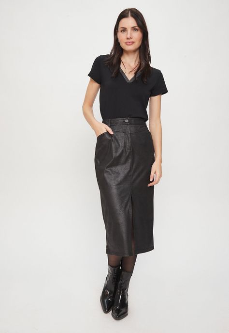 Polera Lisa Negro Ash 14207224005102-0