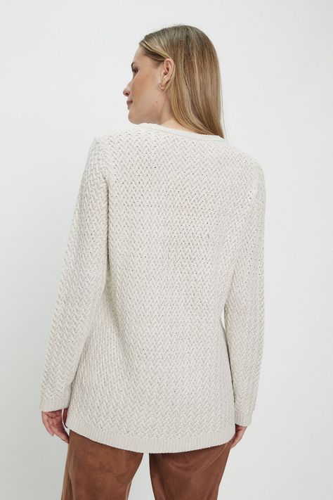 Sweater Liso Beige Ma Griffe 18102224002106-4