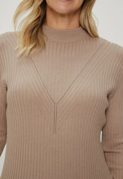 Tejido Cuello Alto Beige Ma Griffe 18102124005106-2