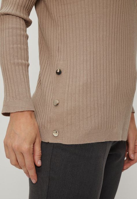 Tejido Cuello Alto Beige Ma Griffe 18102124005106-3