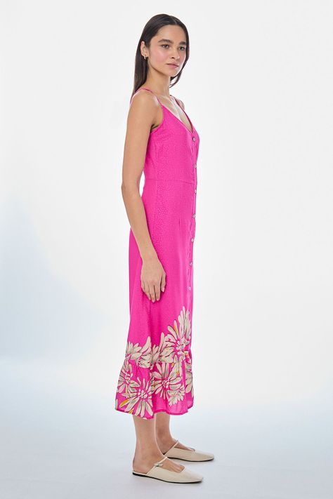 Vestido Fantasia Largo fucsia iO 13520224001116-2