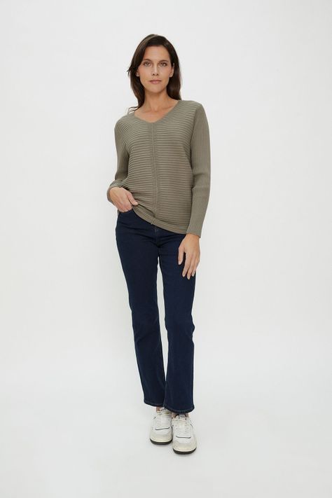 Sweater Liso Verde Ma Griffe 18102224001107-1