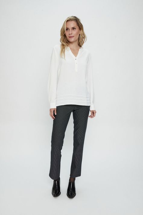Blusa Lisa Blanco Ma Griffe 14002224002105-0