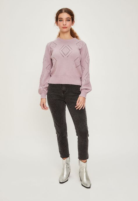 Sweater Liso Lila iO 18120224051211-1