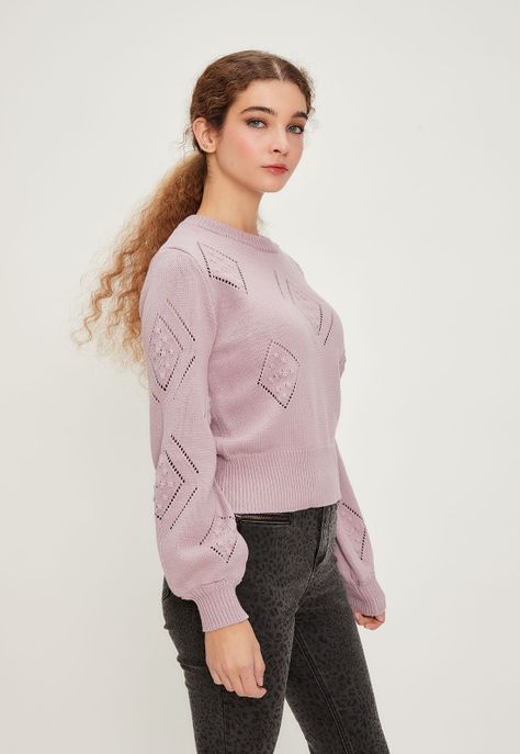Sweater Liso Lila iO 18120224051211-3