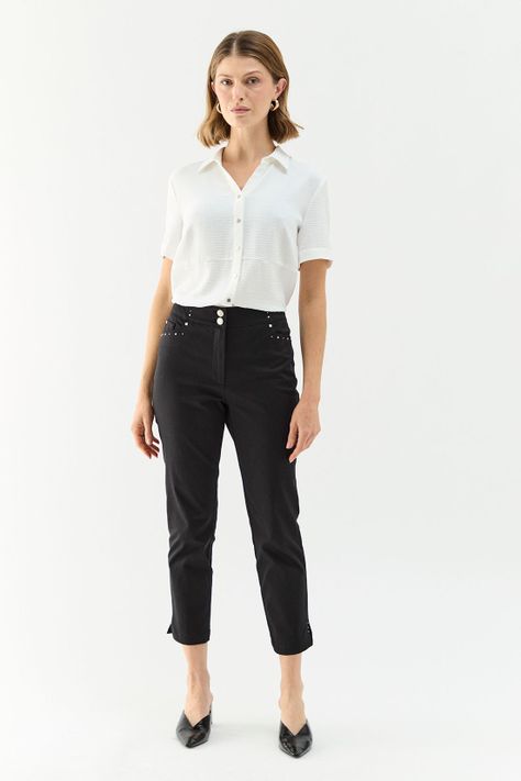 Pantalon Liso Negro Ma Griffe 11004224008102-0