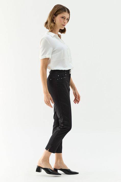 Pantalon Liso Negro Ma Griffe 11004224008102-3