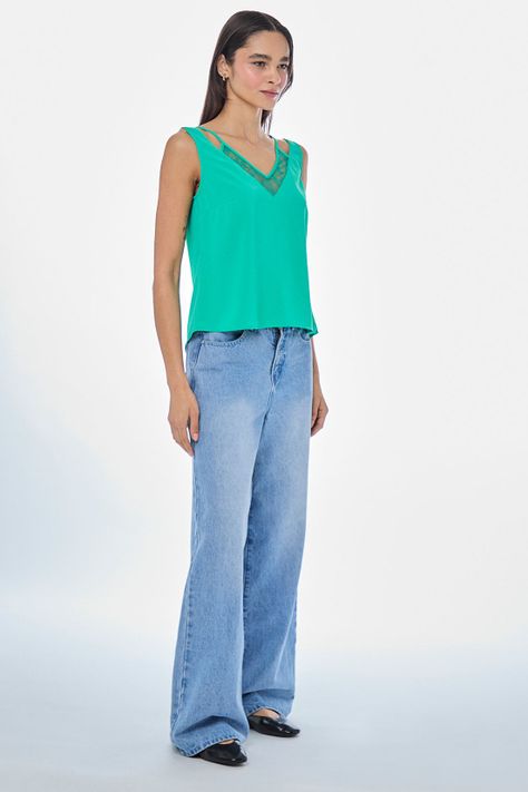 Blusa Lisa Verde iO 14020224086107-2