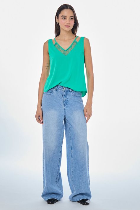 Blusa Lisa Verde iO 14020224086107-4