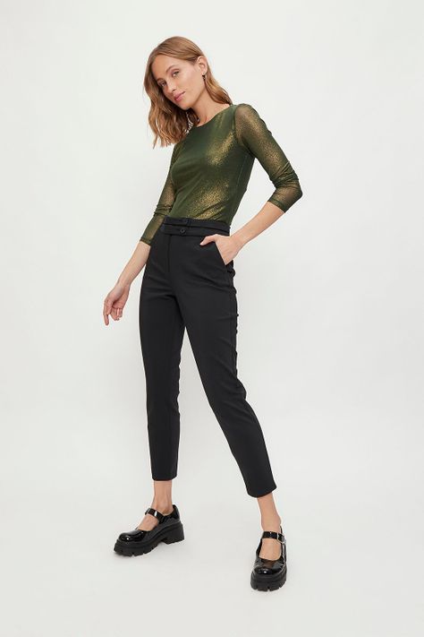 Pantalon Liso Negro iO 11020224007102-0