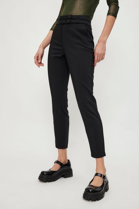 Pantalon Liso Negro iO 11020224007102-2