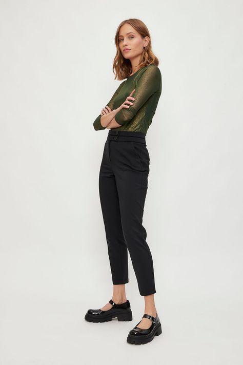 Pantalon Liso Negro iO 11020224007102-3
