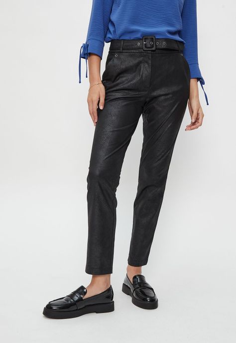 Pantalon Recto Con Cinturon Negro Ash 11007124007102-1