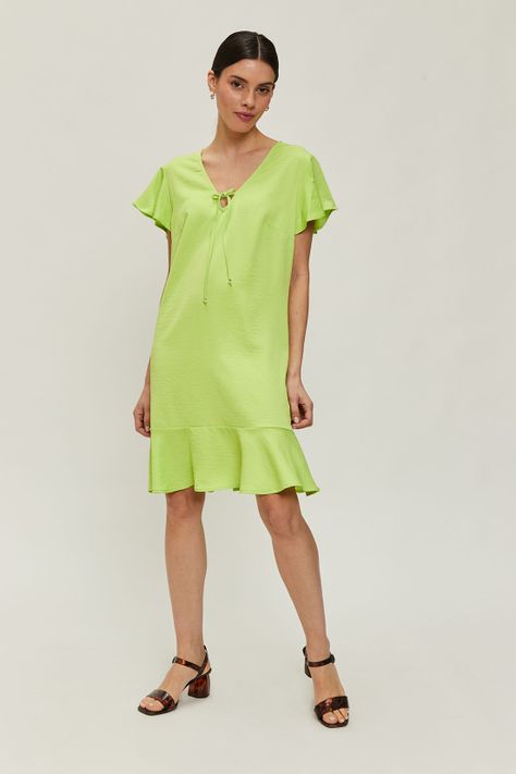 Vestido Liso Verde Ash 13007224007137-0