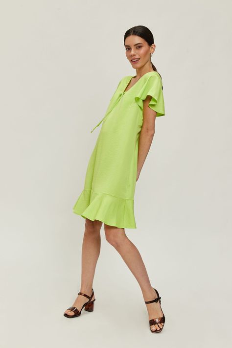 Vestido Liso Verde Ash 13007224007137-2
