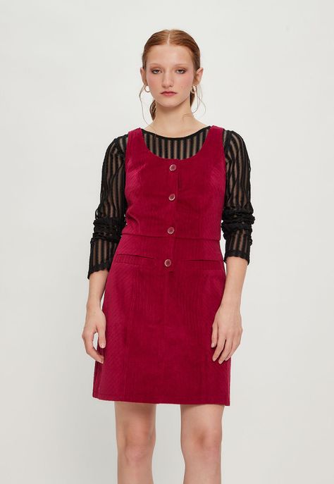 Vestido Liso Burdeo iO 13020124053112-0