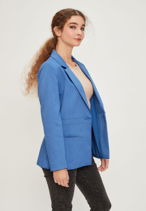 Blazer Liso Azul iO 16020224051134-3