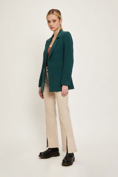 Blazer Liso verde musgo iO 16020224009107-2