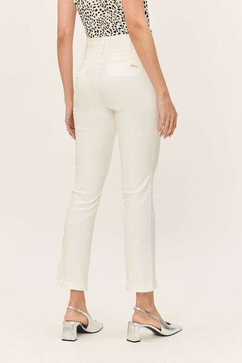 Pantalon Liso Recto Blanco Ash 11007224058105-3